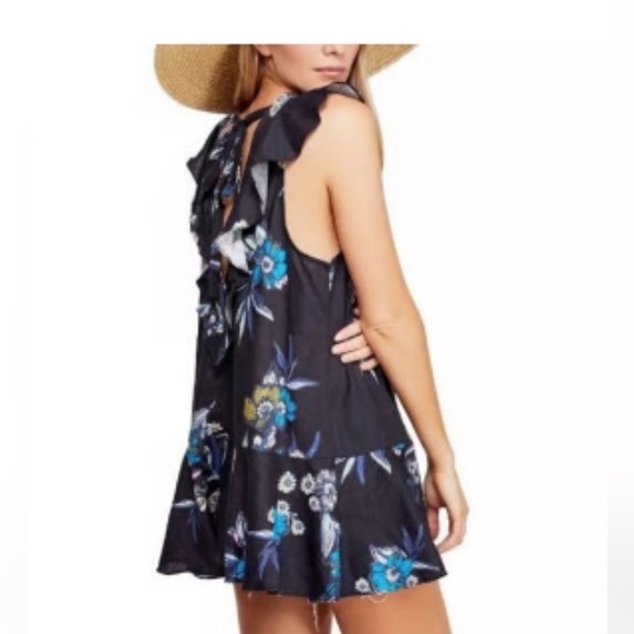 Free People Summer in Tulum Tunic / Dress. Linen Blend. Size Medium Like New - Picture 11 of 11